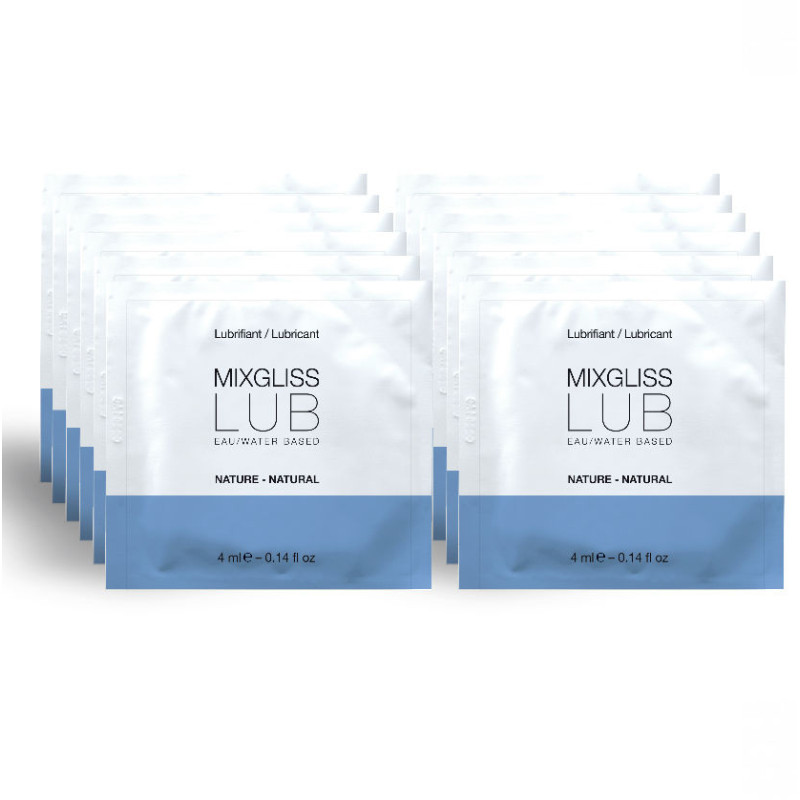 MIXGLISS - LUBRIFICANTE NATURALE A BASE ACQUA 12 MONODOSE 4 ML MIXGLISS - LUBRIFICANTE NATURALE A BASE ACQUA 12 MONODOSE 4 ML
