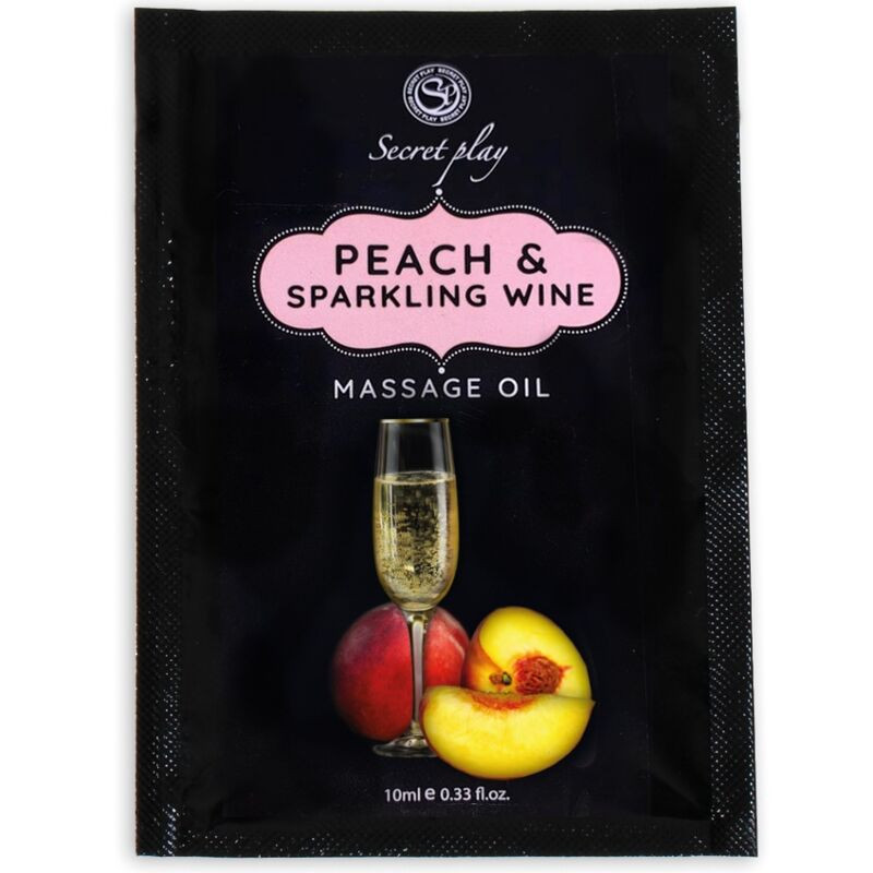 SECRETPLAY - PESCA E VINO SPUMANTE OLIO DA MASSAGGIO BUSTINA 10 ML SECRETPLAY - PESCA E VINO SPUMANTE OLIO DA MASSAGGIO BUSTINA 10 ML