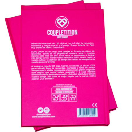 COUPLETITION - DIARIO D'AMORE ALBUM DI RICORDI  AUGURI DI COPPIA