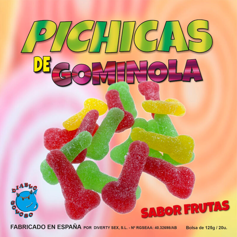 DIABLO GOLOSO - PICHITAS GUMMINOL ALLA FRUTTA CON ZUCCHERO DIABLO GOLOSO - PICHITAS GUMMINOL ALLA FRUTTA CON ZUCCHERO