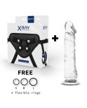 X RAY - IMBRACATURA + CAZZO TRASPARENTE 21 CM -O- 4 CM X RAY - IMBRACATURA + CAZZO TRASPARENTE 21 CM -O- 4 CM