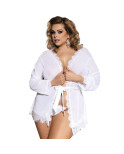 SUBBLIME - QUEEN PLUS BABYDOLL BIANCO CON FRANGE SUBBLIME - QUEEN PLUS BABYDOLL BIANCO CON FRANGE
