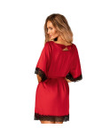 OBSESSIVE - SENSUELIA PEIGNOIR ROSSO L/XL OBSESSIVE - SENSUELIA PEIGNOIR ROSSO L/XL