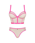 OBSESSIVE - SET DUE PEZZI NUDELIA ROSA S/M OBSESSIVE - SET DUE PEZZI NUDELIA ROSA S/M