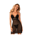 OBSESSIVE - CHEMISE RENELIA E TANGA L/XL OBSESSIVE - CHEMISE RENELIA E TANGA L/XL