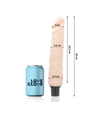 LOVECLONE - VIBRATORE AUTOLUBRIFICANTE JANSEN 26 CM -O- 4.2 CM