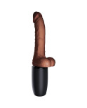KING COCK - PLUS TRIPLA MINACCIA TONO DELLA PELLE MARRONE KING COCK - PLUS TRIPLA MINACCIA TONO DELLA PELLE MARRONE