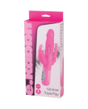 SEVEN CREATIONS - E RABBIT SLIMINE TRIPLE PLAY VIBRATORE TRIPLA STIMOLAZIONE ROSA