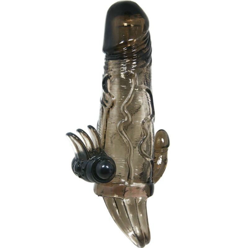 BAILE - COPRI PENE BRAVE MAN CON CLIT E STIMOLAZIONE ANALE DOPPIO BULLET NERO 16.5 CM BAILE - COPRI PENE BRAVE MAN CON CLIT E STIMOLAZIONE ANALE DOPPIO BULLET NERO 16.5 CM