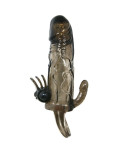 BAILE - COPRI PENE BRAVE MAN CON CLIT E STIMOLAZIONE ANALE DOPPIO BULLET NERO 16.5 CM BAILE - COPRI PENE BRAVE MAN CON CLIT E STIMOLAZIONE ANALE DOPPIO BULLET NERO 16.5 CM