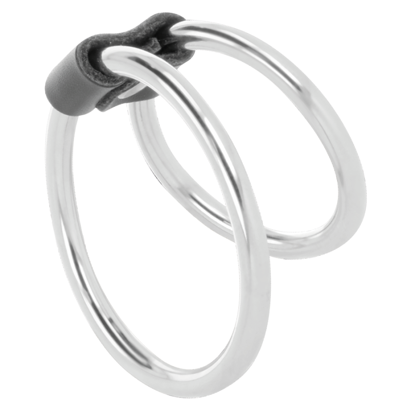 DARKNESS - ANELLO PER PENE DOPPIO IN METALLO DARKNESS - ANELLO PER PENE DOPPIO IN METALLO