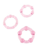 SEVEN CREATIONS - SET DI TRE ANELLI PER PENE ROSA SEVEN CREATIONS - SET DI TRE ANELLI PER PENE ROSA