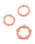 SEVEN CREATIONS - SET DI TRE ANELLI PER PENE IN PELLE SEVEN CREATIONS - SET DI TRE ANELLI PER PENE IN PELLE