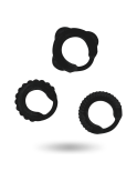 ADDICTED TOYS - SET C-RING NERO ADDICTED TOYS - SET C-RING NERO