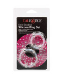 CALIFORNIA EXOTICS - SET DI ANELLI IN SILICONE CON PERLINE IN ACCIAIO CALIFORNIA EXOTICS - SET DI ANELLI IN SILICONE CON PERLINE IN ACCIAIO