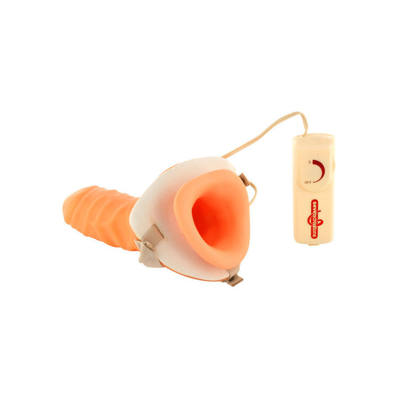 SEVEN CREATIONS - IMBRACATURA CAVA REGOLABILE CON VIBRATORE SEVEN CREATIONS - IMBRACATURA CAVA REGOLABILE CON VIBRATORE