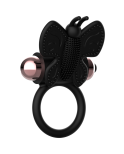 COQUETTE TOYS - ANELLO CAZZO FARFALLA CON VIBRATORE NERO/ORO COQUETTE TOYS - ANELLO CAZZO FARFALLA CON VIBRATORE NERO/ORO
