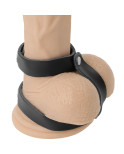 DARKNESS - ANELLO REGOLABILE PER PENE E TESTICOLI IN PELLE DARKNESS - ANELLO REGOLABILE PER PENE E TESTICOLI IN PELLE