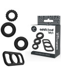 ADDICTED TOYS - SET DI ANELLI PER CAZZO - 4 PEZZI ADDICTED TOYS - SET DI ANELLI PER CAZZO - 4 PEZZI