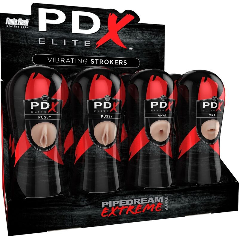 PDX ELITE - SET STROKER 12 UNIT: 6X VAGINA, 3X ANO, 3X BOCCA PDX ELITE - SET STROKER 12 UNIT: 6X VAGINA, 3X ANO, 3X BOCCA