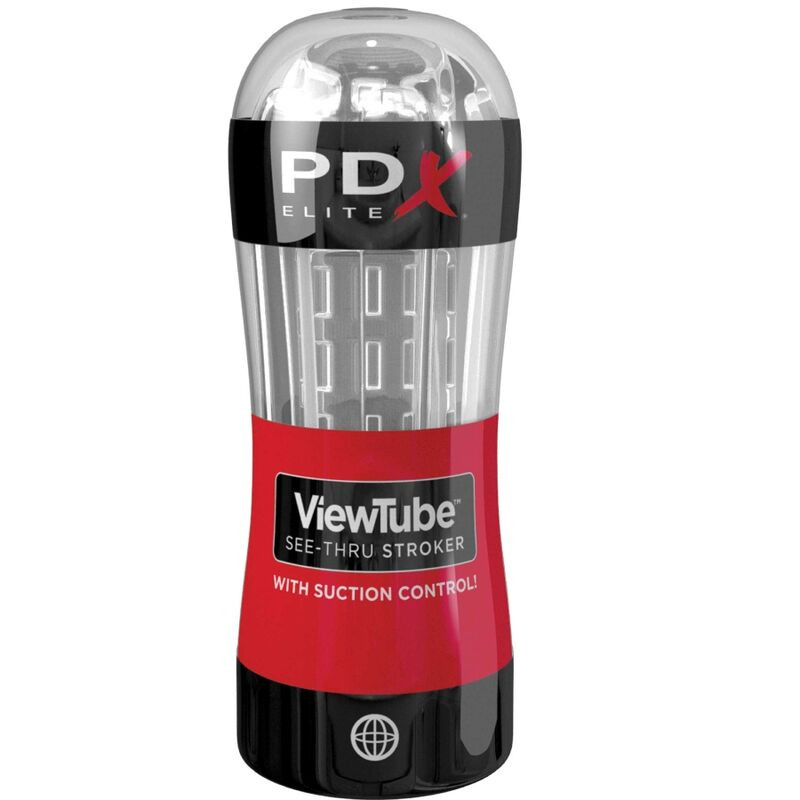 PDX ELITE - STROKER VIEWTUBE CONTROL ASPIRAZIONE TRASPARENTE PDX ELITE - STROKER VIEWTUBE CONTROL ASPIRAZIONE TRASPARENTE