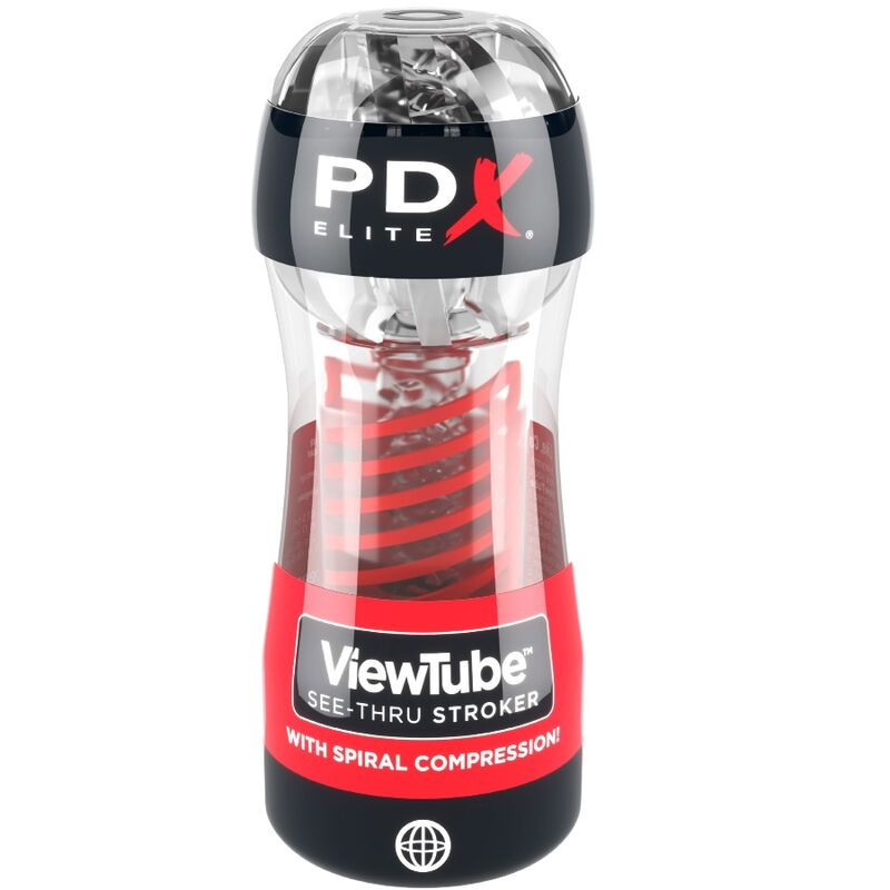 PDX ELITE - STROKER VIEWTUBE 2 COMPRESSIONE SPIRALE TRASPARENTE PDX ELITE - STROKER VIEWTUBE 2 COMPRESSIONE SPIRALE TRASPARENTE