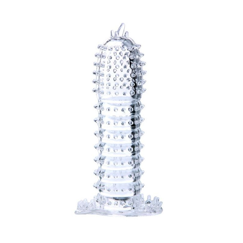 BAILE - GUAINA PER PENE CON PUNTI DI STIMOLAZIONE TRASPARENTI 14 CM BAILE - GUAINA PER PENE CON PUNTI DI STIMOLAZIONE TRASPARENTI 14 CM