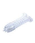 BAILE - GUAINA PER PENE CON PUNTI DI STIMOLAZIONE TRASPARENTI 14 CM BAILE - GUAINA PER PENE CON PUNTI DI STIMOLAZIONE TRASPARENTI 14 CM