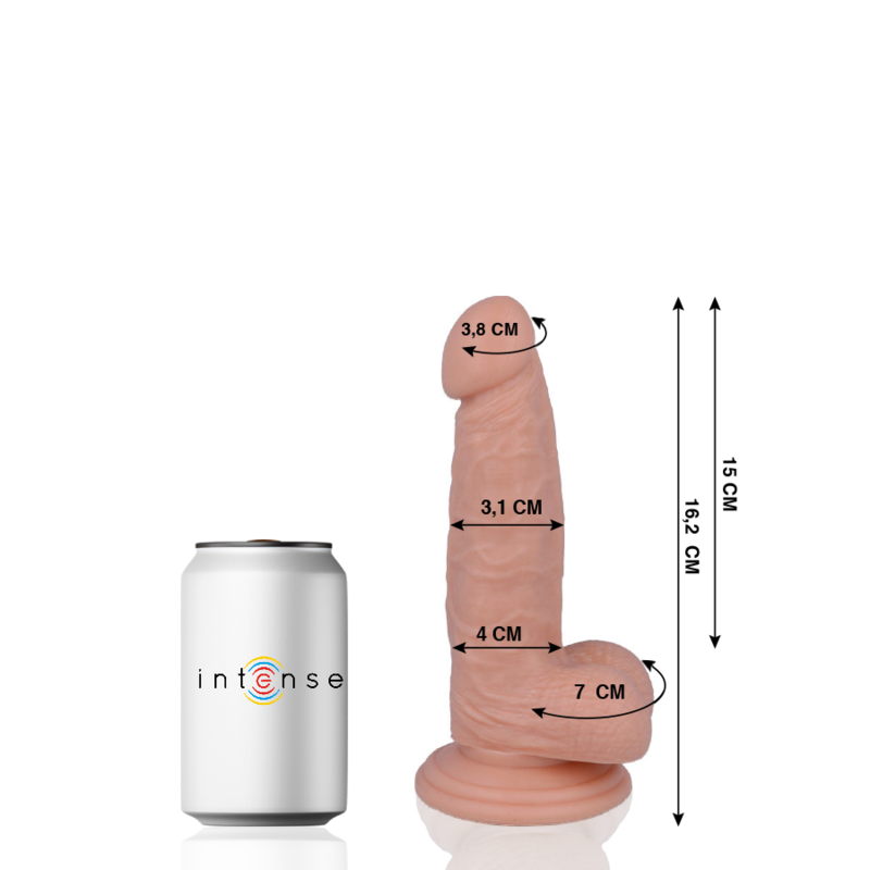 MR INTENSE - 4 PENE REALISTICO 16.2 CM -O- 3.1 CM MR INTENSE - 4 PENE REALISTICO 16.2 CM -O- 3.1 CM
