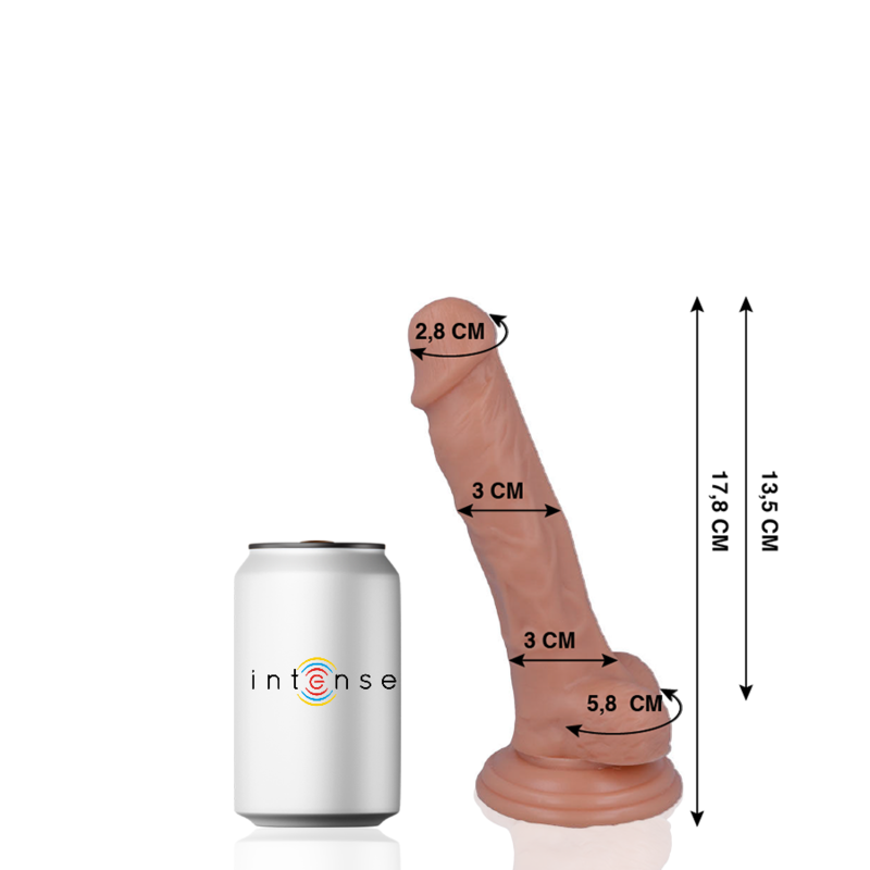 MR INTENSE - 9 PENE REALISTICO 17.8 CM -O- 3 CM MR INTENSE - 9 PENE REALISTICO 17.8 CM -O- 3 CM