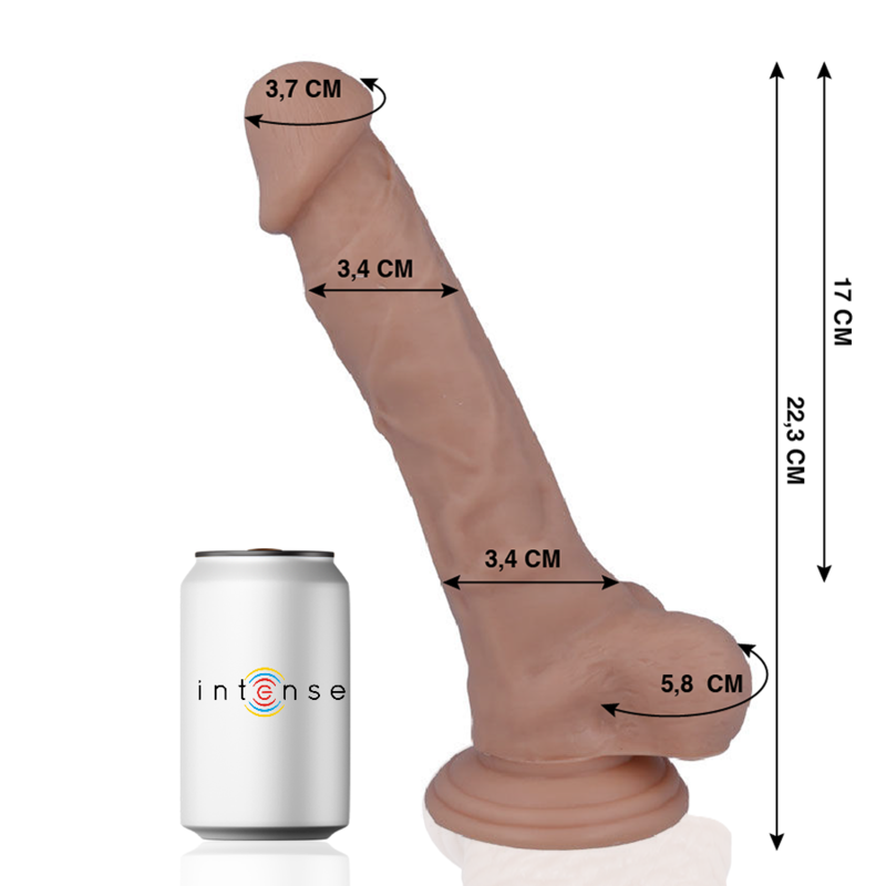 MR INTENSE - 28 PENE REALISTICO 22.3 CM -O- 3.4 CM MR INTENSE - 28 PENE REALISTICO 22.3 CM -O- 3.4 CM