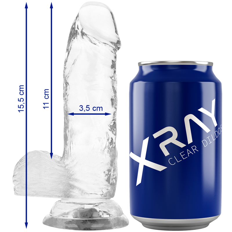 X RAY - CAZZO TRASPARENTE CON SFERE 15.5 CM -O- 3.5 CM X RAY - CAZZO TRASPARENTE CON SFERE 15.5 CM -O- 3.5 CM