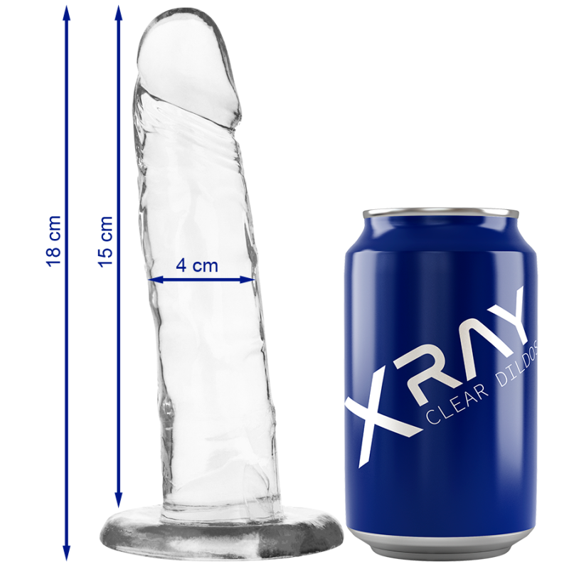 X RAY - CAZZO TRASPARENTE 18 CM -O- 4 CM X RAY - CAZZO TRASPARENTE 18 CM -O- 4 CM
