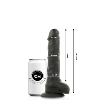 COCK MILLER - COCKSIL ARTICOLABILE IN SILICONE DENSIT NERO 19,5 CM