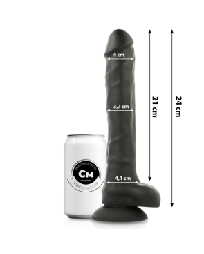 COCK MILLER - COCKSIL ARTICOLABILE IN SILICONE DENSIT NERO 24 CM