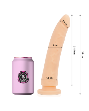 DELTA CLUB - TOYS DILDO NATURALE IN SILICONE MEDICO 23 CM -O- 4.5 CM