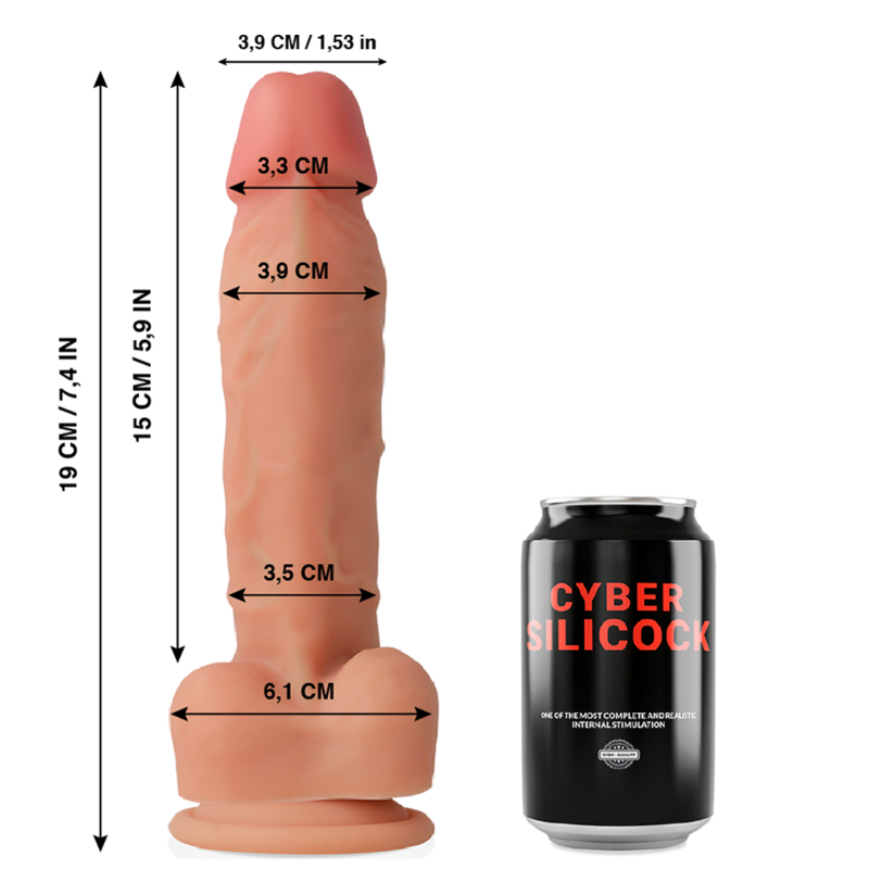 CYBER SILICOCK - OLIVER SILICONE LIQUIDO MORBIDO ULTRA REALISTICO 19 CM -O- 3.9 CM CYBER SILICOCK - OLIVER SILICONE LIQUIDO MORBIDO ULTRA REALISTICO 19 CM -O- 3.9 CM