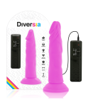 DIVERSIA - DILDO VIBRANTE FLESSIBILE VIOLA 23 CM -O- 4.3 CM DIVERSIA - DILDO VIBRANTE FLESSIBILE VIOLA 23 CM -O- 4.3 CM