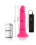 DIVERSIA - DILDO FLESSIBILE CON VIBRAZIONE ROSA 23 CM -O- 4.3 CM DIVERSIA - DILDO FLESSIBILE CON VIBRAZIONE ROSA 23 CM -O- 4.3 CM