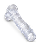 KING COCK - CLEAR PENE REALISTICO CON SFERE 16.5 CM TRASPARENTE KING COCK - CLEAR PENE REALISTICO CON SFERE 16.5 CM TRASPARENTE