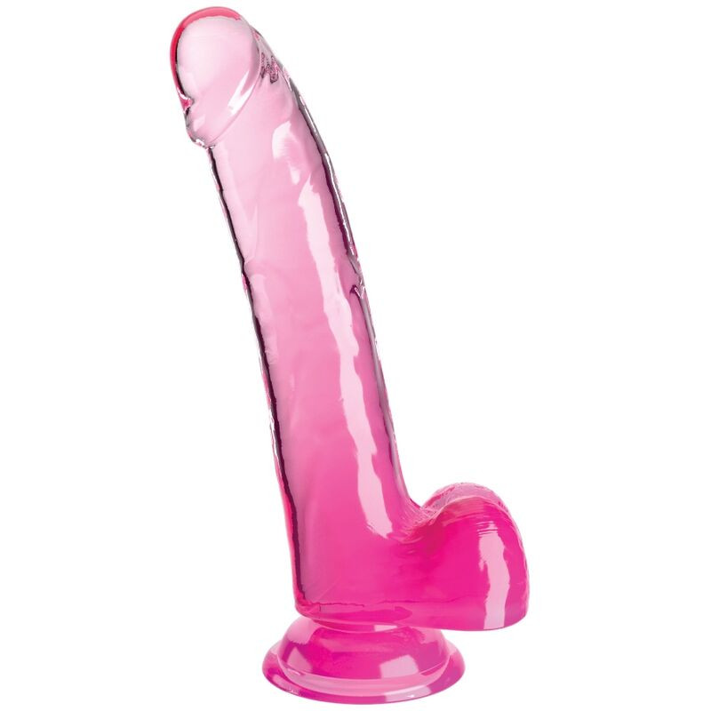 KING COCK - CLEAR DILDO CON TESTICOLI 20.3 CM ROSA KING COCK - CLEAR DILDO CON TESTICOLI 20.3 CM ROSA