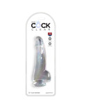 KING COCK - CLEAR DILDO CON TESTICOLI 15.2 CM TRASPARENTE KING COCK - CLEAR DILDO CON TESTICOLI 15.2 CM TRASPARENTE