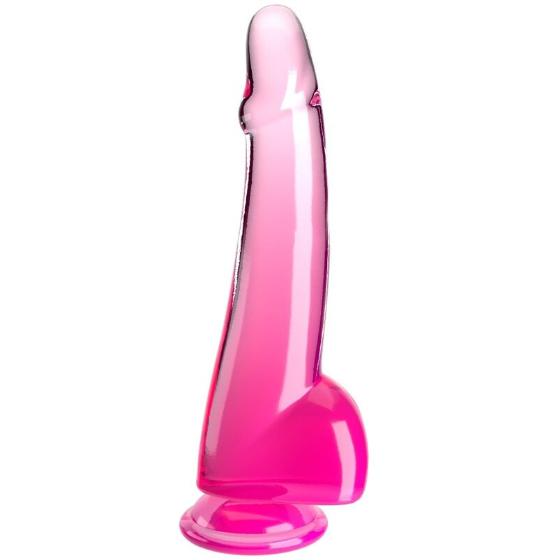KING COCK - CLEAR DILDO CON TESTICOLI 19 CM ROSA KING COCK - CLEAR DILDO CON TESTICOLI 19 CM ROSA
