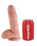 KING COCK - 7 DILDO FLESH CON SFERE 17.8 CM KING COCK - 7 DILDO FLESH CON SFERE 17.8 CM