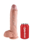 KING COCK - 10 DILDO FLESH CON SFERE 26.5 CM KING COCK - 10 DILDO FLESH CON SFERE 26.5 CM