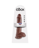 KING COCK - 10 DILDO MARRONE CON SFERE 25.4 CM KING COCK - 10 DILDO MARRONE CON SFERE 25.4 CM