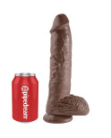 KING COCK - 10 DILDO MARRONE CON SFERE 25.4 CM KING COCK - 10 DILDO MARRONE CON SFERE 25.4 CM