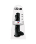 KING COCK - 11 DILDO NERO CON SFERE 28 CM KING COCK - 11 DILDO NERO CON SFERE 28 CM