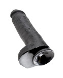 KING COCK - 11 DILDO NERO CON SFERE 28 CM KING COCK - 11 DILDO NERO CON SFERE 28 CM