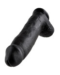 KING COCK - 12 DILDO NERO CON SFERE 30.48 CM KING COCK - 12 DILDO NERO CON SFERE 30.48 CM
